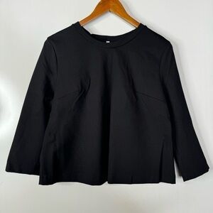 Imperial Black Bow Tie‎ Back Top Size Medium